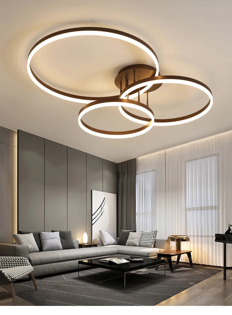 Simple LED Ring Ceiling Light – Modern Nordic Elegance