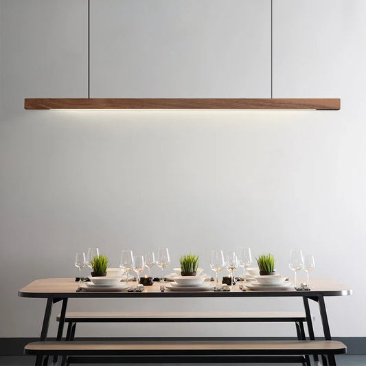 Modern Wooden LED Pendant Light