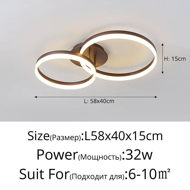 Simple LED Ring Ceiling Light – Modern Nordic Elegance