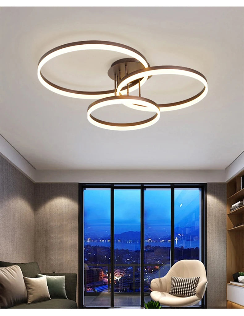 Simple LED Ring Ceiling Light – Modern Nordic Elegance