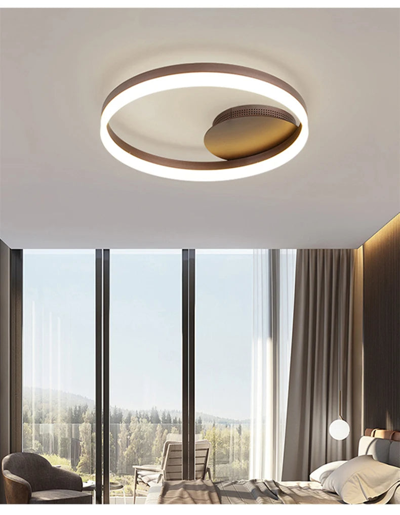 Simple LED Ring Ceiling Light – Modern Nordic Elegance