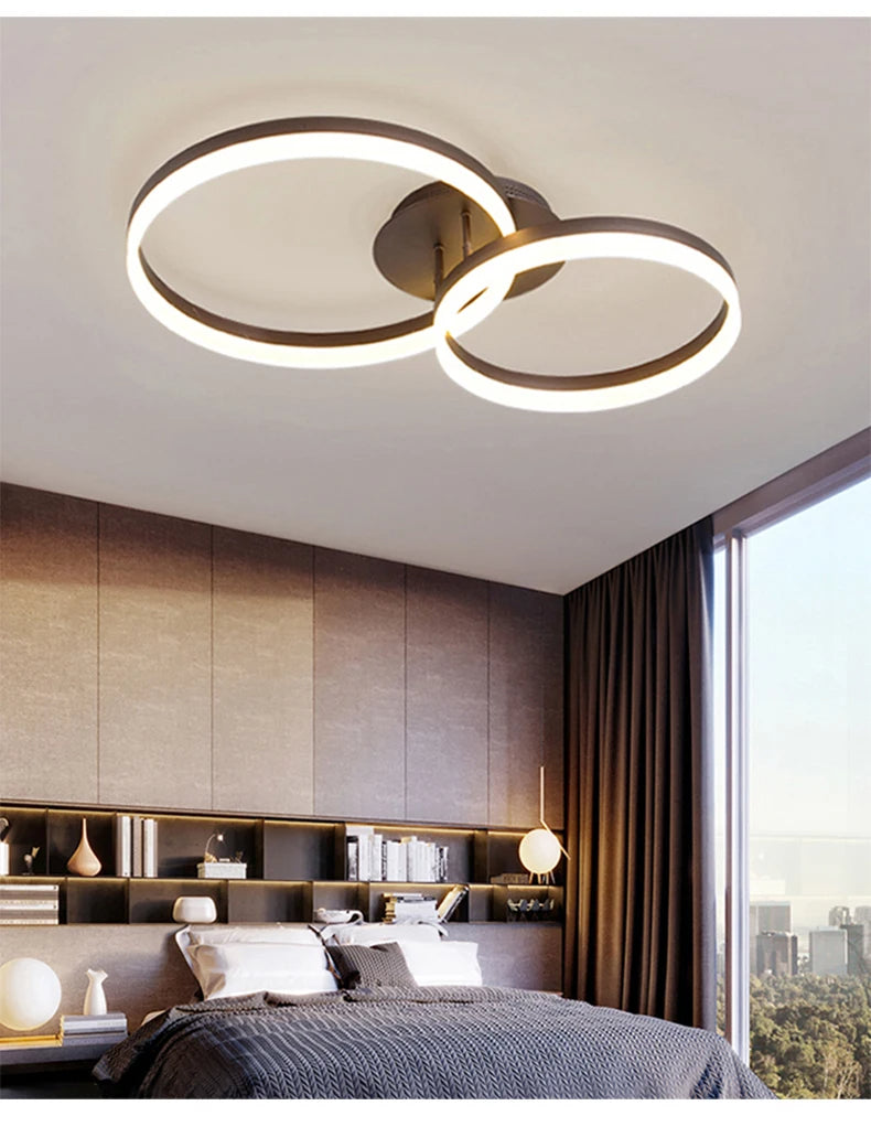 Simple LED Ring Ceiling Light – Modern Nordic Elegance