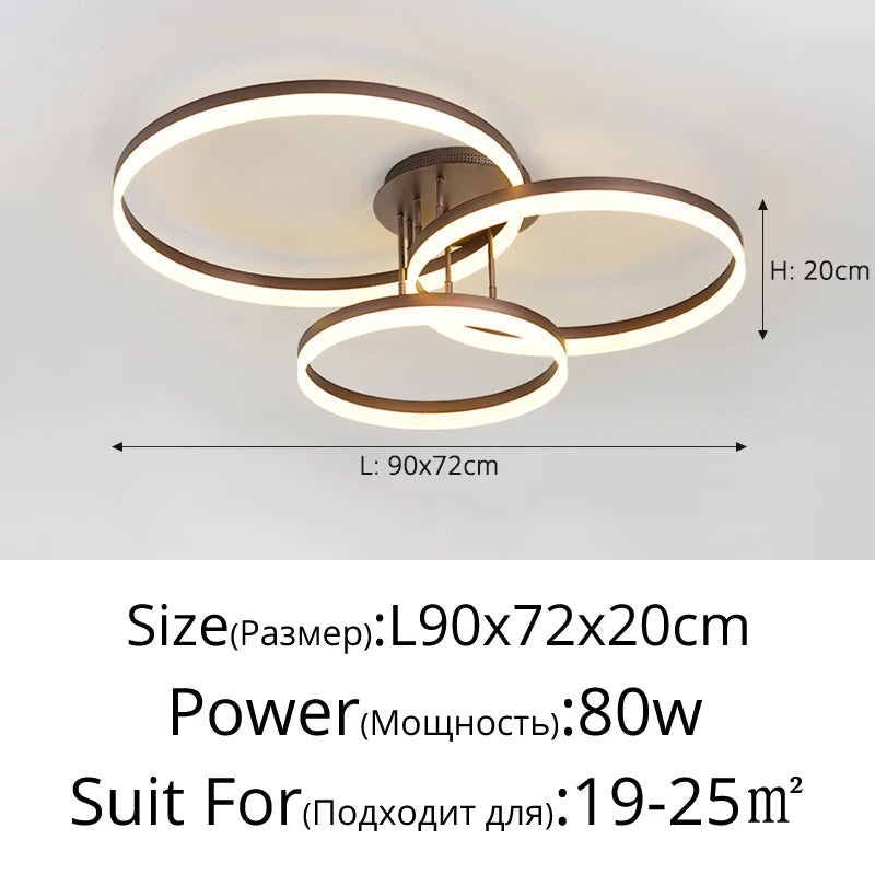 Simple LED Ring Ceiling Light – Modern Nordic Elegance