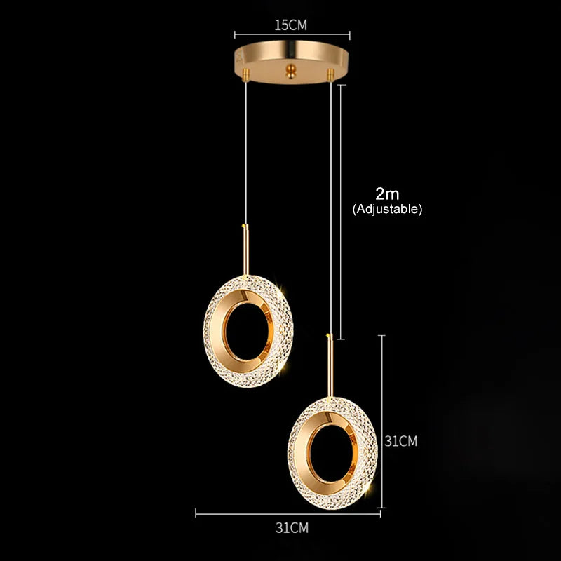 Nordic Ring LED Pendant – Modern Elegance for Any Room